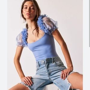 NWT Free People Intimately Petals Bodysuit